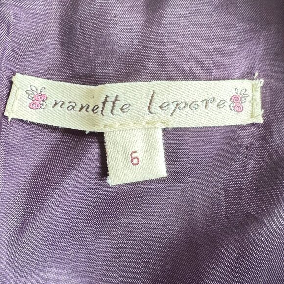 NANETTE LEPORE Silk Bow Accent Dress - Picture 5 of 9